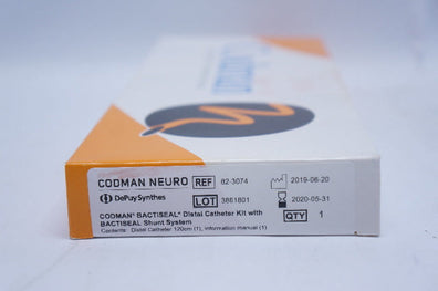 Codman 82-3074 Bactiseal Distal Cath. Kit with Bactiseal Shunt System (x)